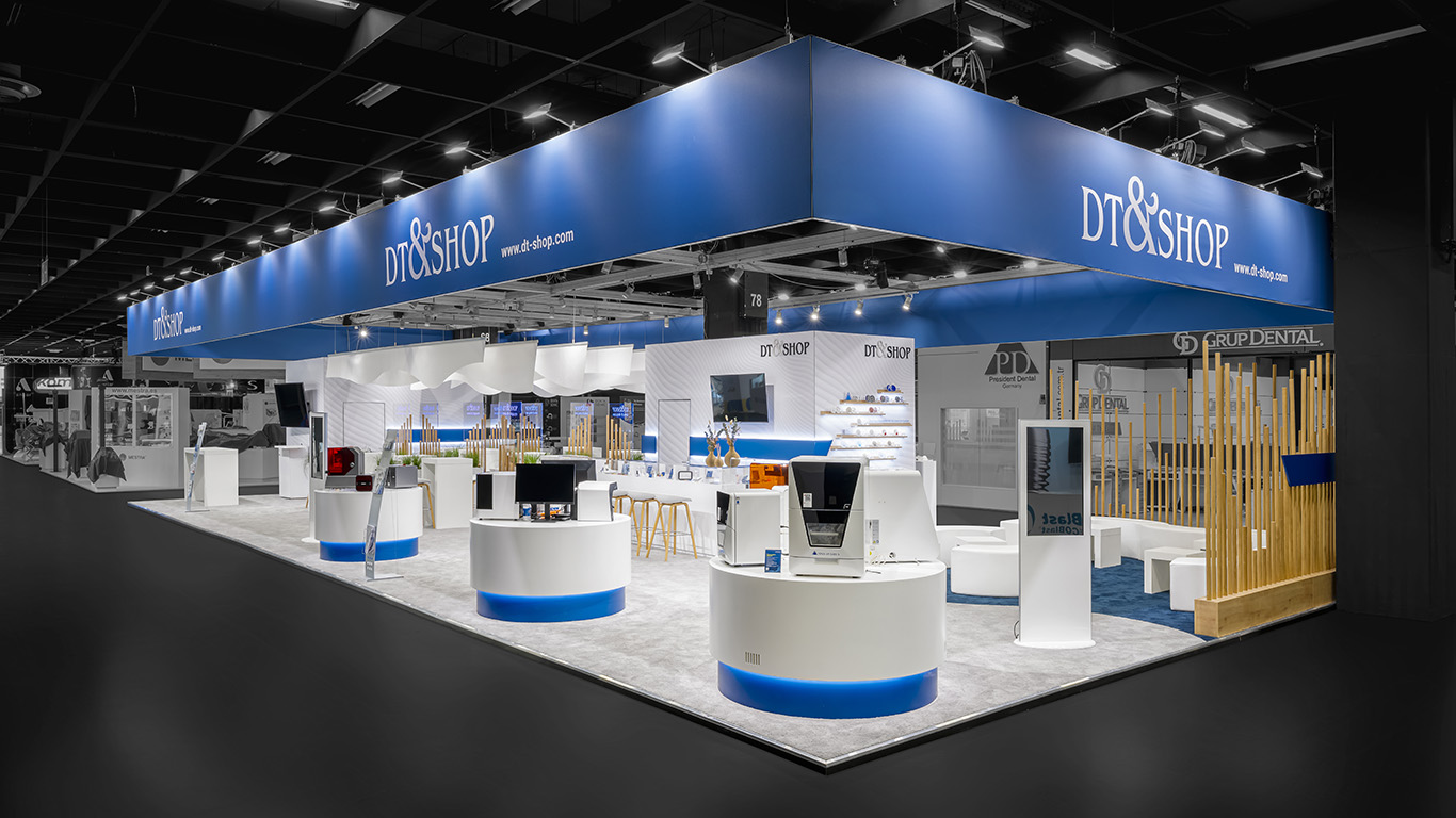 Messestand DT&SHOP auf der Messe IDS in Köln