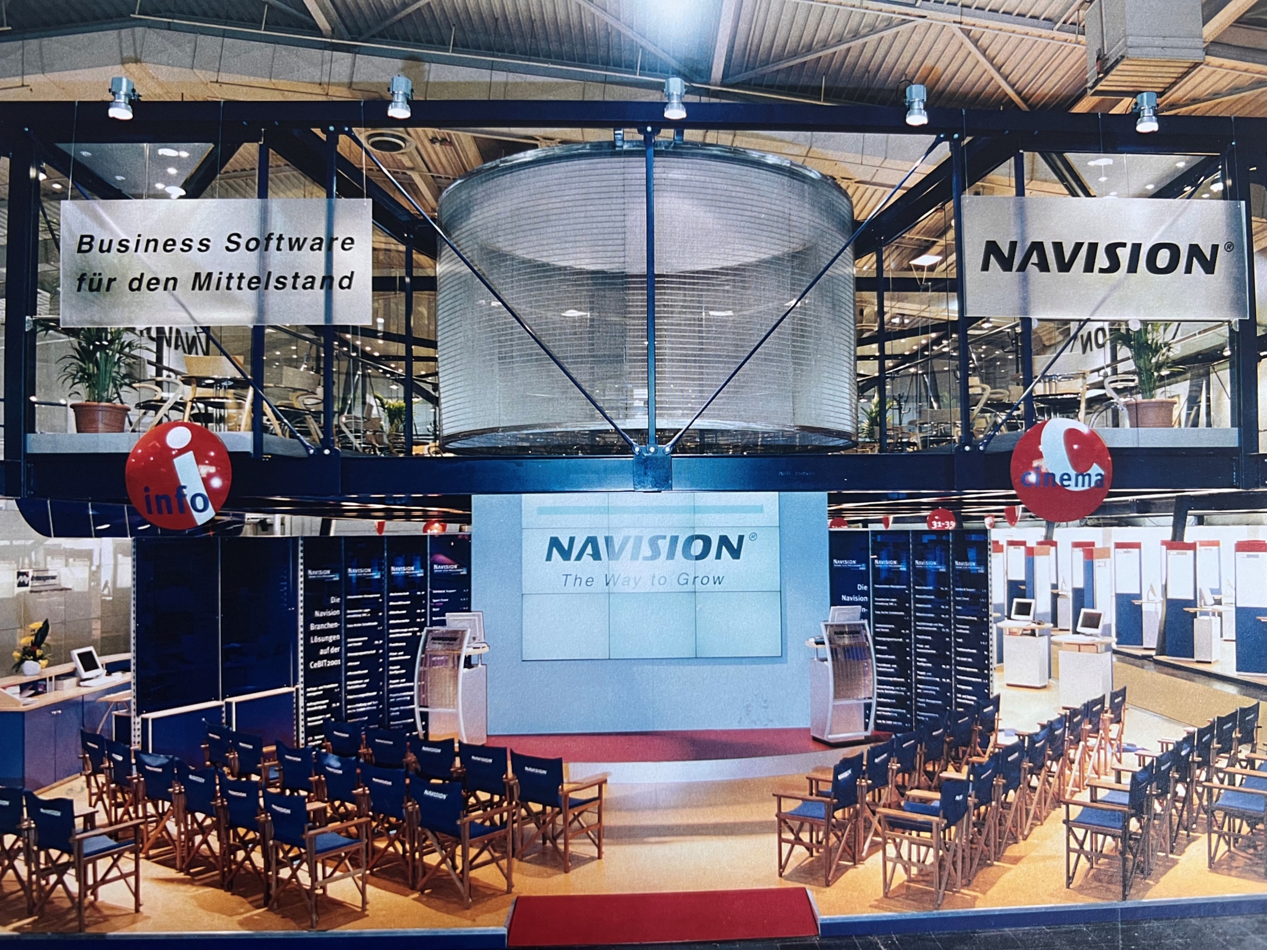 2001 Navision CeBIT Navision, später Microsoft, auf der Messe CeBIT in Hannover
