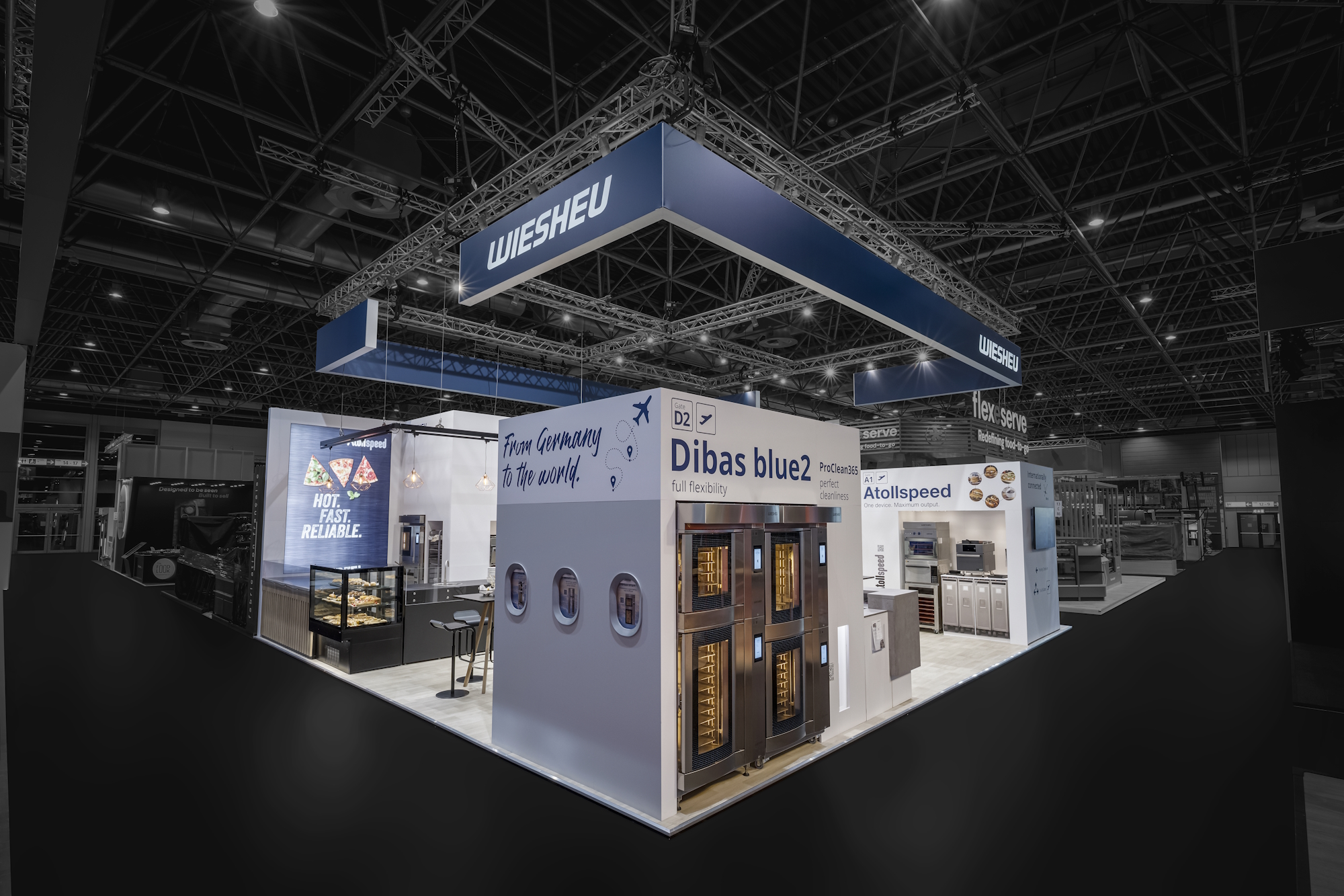 Messestandfotografie Des Wiesheu Messestandes Zur EuroShop 2026 In Düsseldorf Messestand von Wiesheu auf der Messe Euroshop