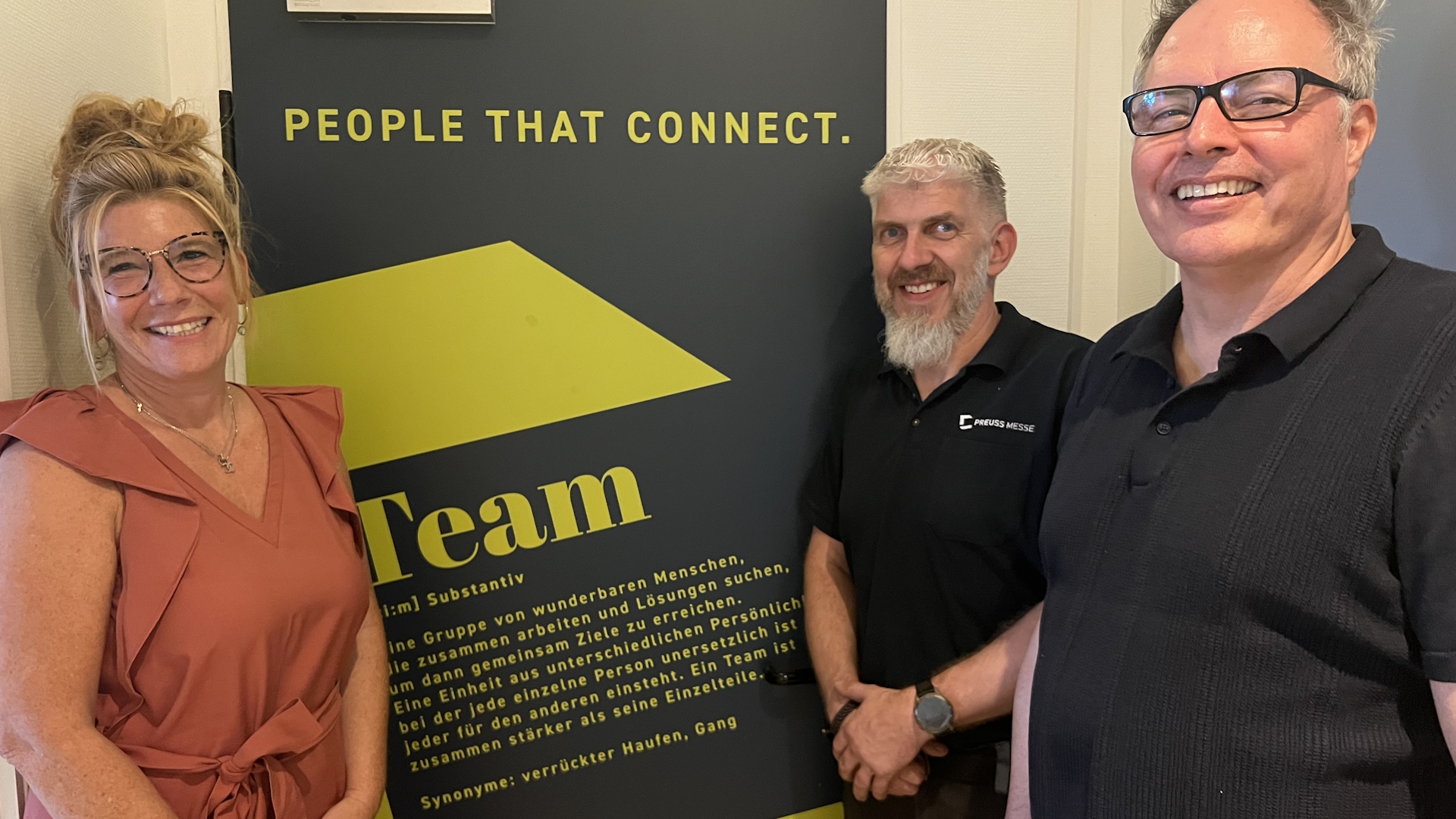 Drei Neue im Preuss Messe Team: Christina Matthiessen, Robert Kuttner und Robert Heinrichs
