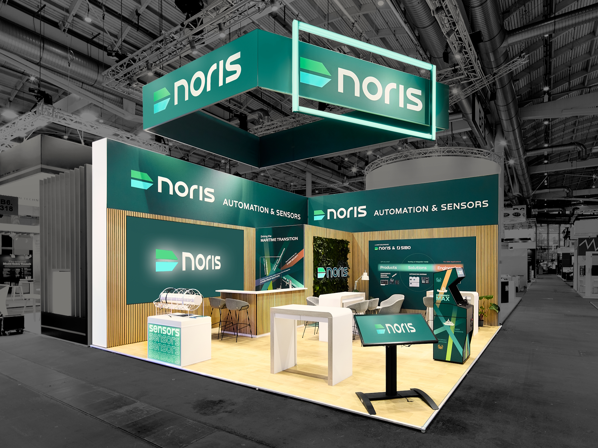 PREUSS MESSE Noris Web Messestand Noris Group auf der SMM in Hamburg