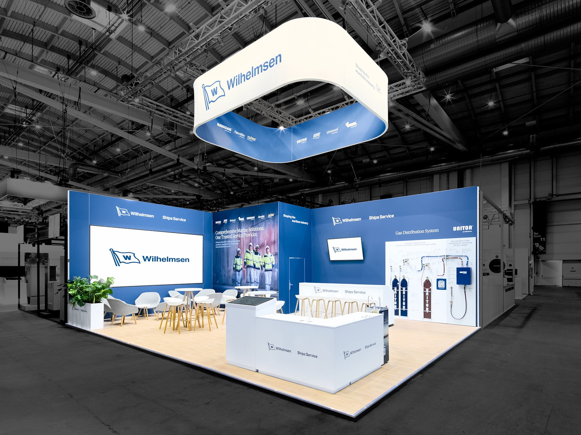 PREUSS MESSE Wilhelmsen Web Messestand Wilhelmsen auf der SMM in Hamburg