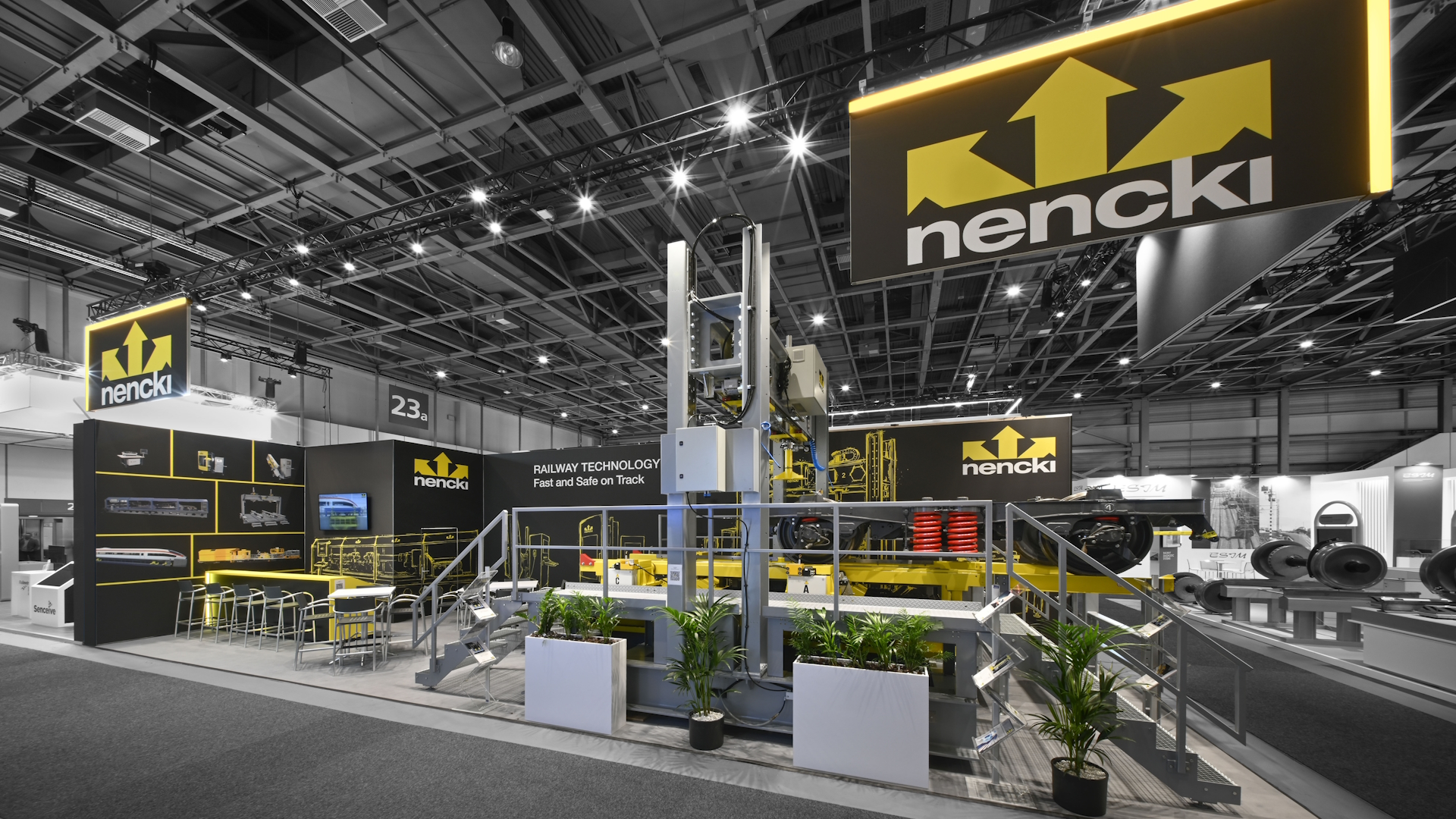 Messestand von Nencki auf der Messe Innotrans