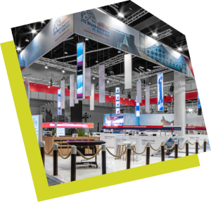 Ausschnitt ITS Messestand Ausschnitt eines Messestand des ITS World Congress