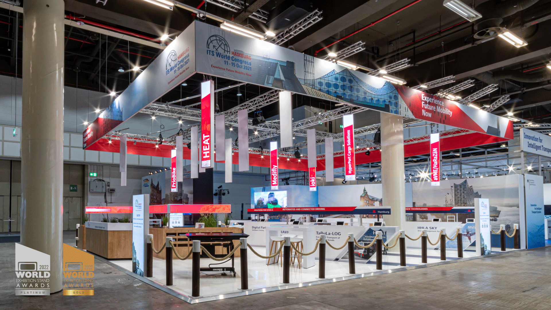 Host Stand der ITS GmbH auf dem ITS World Congress in Hamburg